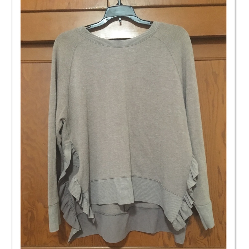 Zara Collection Mauve Ruffle Sweater